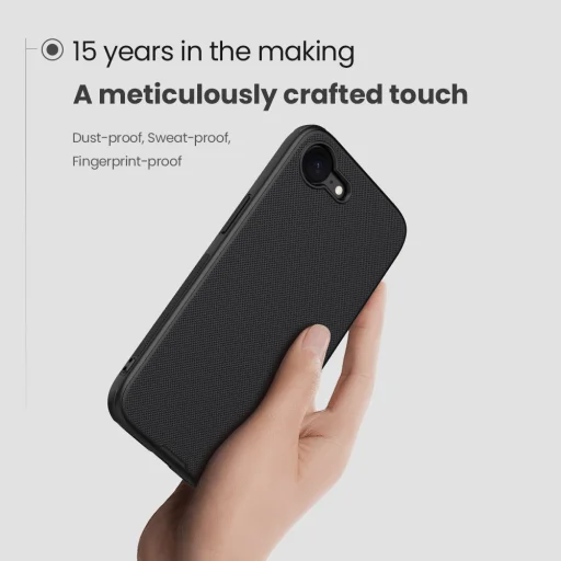 Nillkin Super Frosted PRO Tok Apple iPhone 16e Fekete - 3