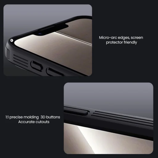 iPhone 16e Nillkin CamShield PRO Kemény Fekete Tok - 7