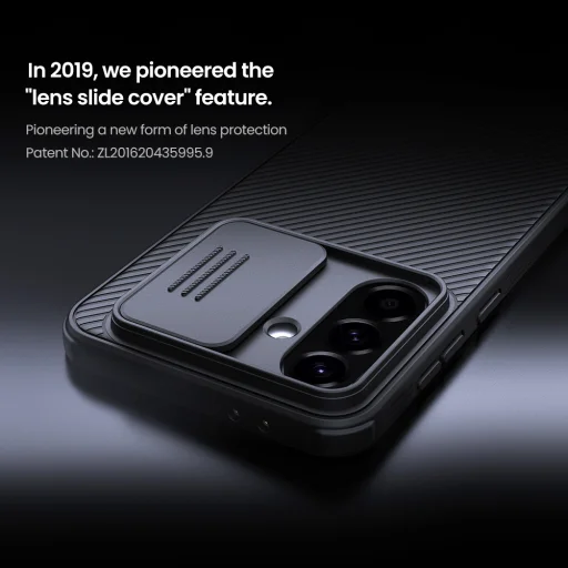 Nillkin CamShield PRO Hard tok Samsung Galaxy A56 5G-hez fekete - 4