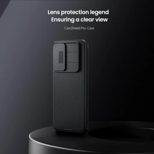 Nillkin CamShield PRO Hard tok Samsung Galaxy A56 5G-hez fekete - 5