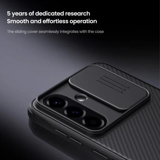 Nillkin CamShield PRO Magsafe kemény tok Samsung Galaxy A56 5G fekete tok - 5