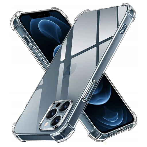 Techsuit - Ütésálló Átlátszó Szilikon - iPhone 12 Pro Max - Átlátszó tok - 1