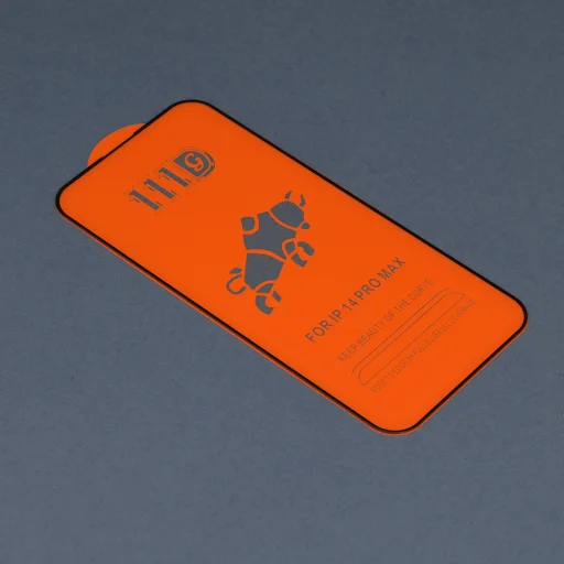  Techsuit - 111D Teljes Borítású / Teljes Ragasztású Üveg - iPhone 14 Pro Max - Fekete - 2