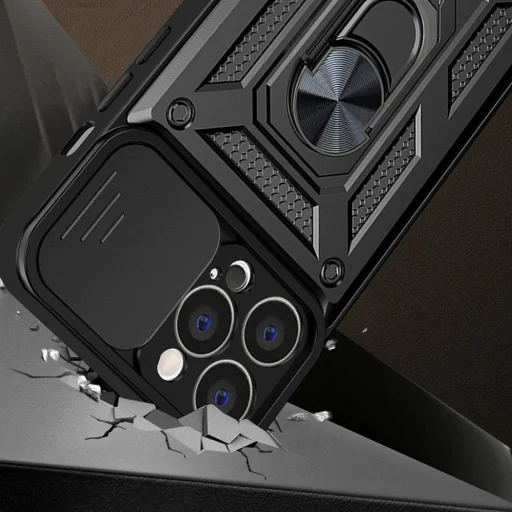 Puzdro Techsuit série CamShield pre iPhone 13 Pro, čierne - 3