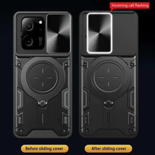  Techsuit - CamGuard Pro - Xiaomi 13T / 13T Pro - Fekete tok - 3