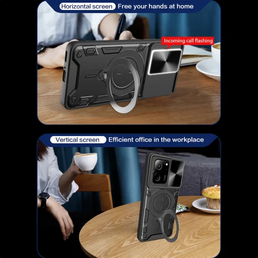  Techsuit - CamGuard Pro - Xiaomi 13T / 13T Pro - Fekete tok - 5