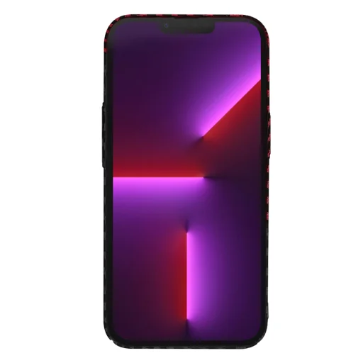  iPhone 13 Pro Techsuit Karbonit Rosthéj Vörös Vortex tok - 2