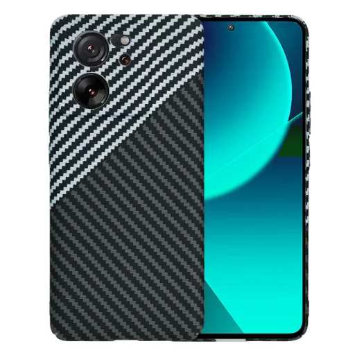  Techsuit - Karbonit Szálhéj - Xiaomi 13T / 13T Pro - Lopakodó Szürke tok - 1