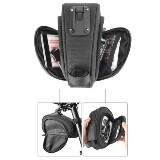 Rockbros C40 biciklis táska nyereg alá - fekete - 4