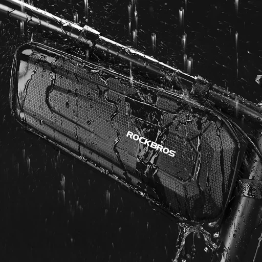 Rockbros B66 vízálló kerékpártáska vázra - fekete - 13
