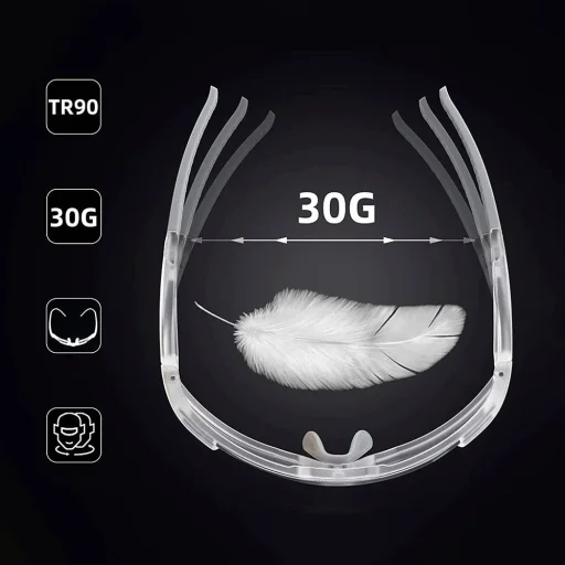 Rockbros SP291 fotokróm UV400 kerékpáros szemüveg - fehér - 2