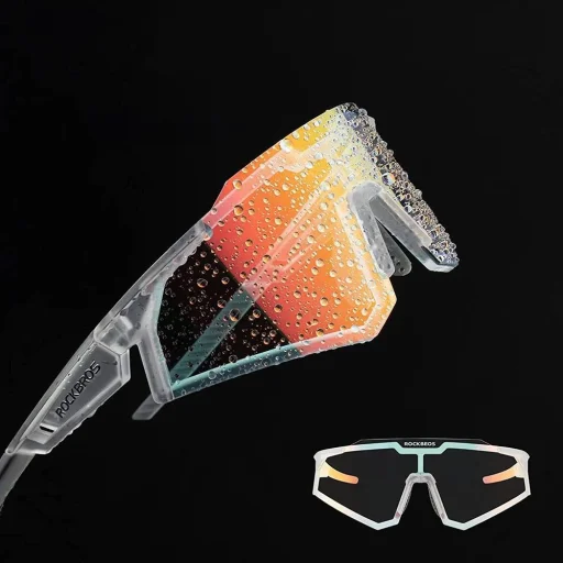Rockbros SP291 fotokróm UV400 kerékpáros szemüveg - fehér - 6
