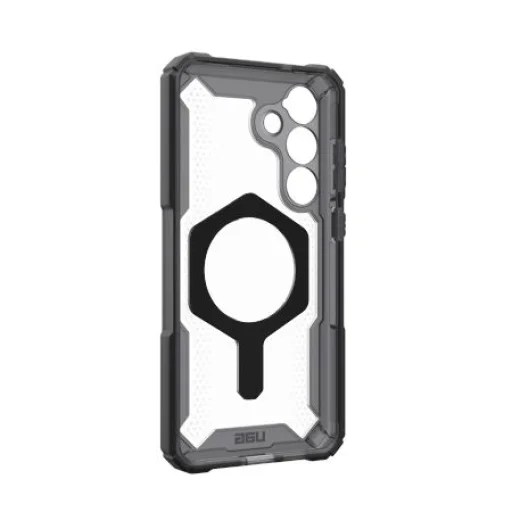 UAG Plasma XTE Magnet Tok mágneses modullal Samsung Galaxy S25+ 5G-hez - Átlátszó Szürke - 3