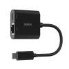 Belkin Connect USB-C - Ethernet és töltő adapter 100W - Fekete thumbnail