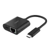 Belkin Connect USB-C - Ethernet és töltő adapter 100W - Fekete thumbnail