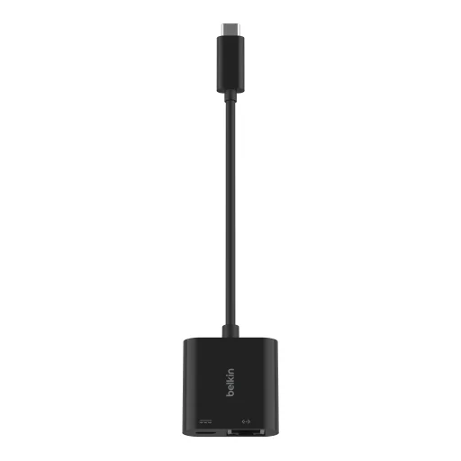 Belkin Connect USB-C - Ethernet és töltő adapter 100W - Fekete - 5