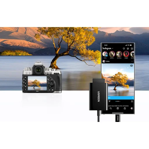 UGREEN CM265 2 az 1-ben USB-C kártyaolvasó (fekete) - 8