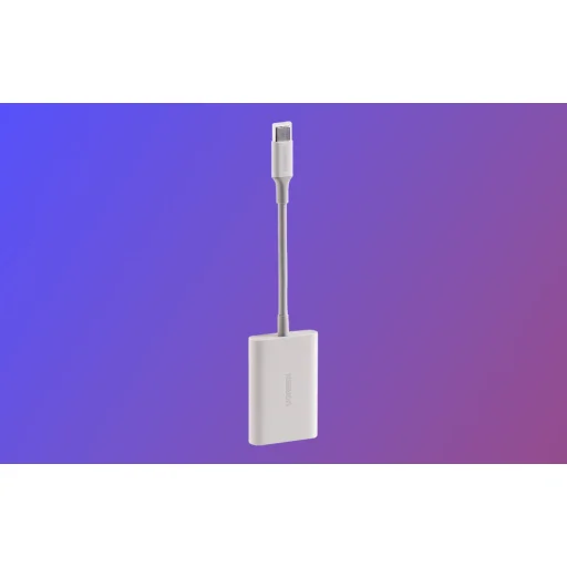 Ugreen 2-az-1-ben USB-C Kártyaolvasó CM265 (fehér) - 6