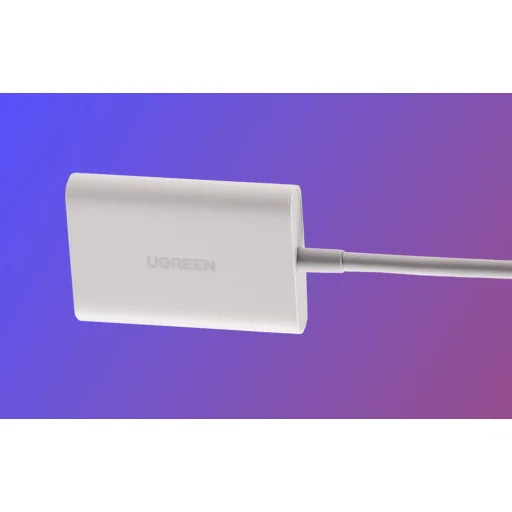 Ugreen 2-az-1-ben USB-C Kártyaolvasó CM265 (fehér) - 10