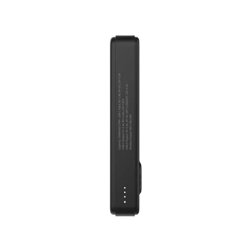 Wozinsky WLWP-10KA0Y3S 22.5W PD Qi2 10000 mAh powerbank támasztékkal, 1x USB-A, 1x USB-C - fekete - 6