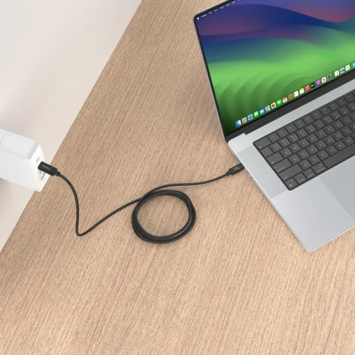 Belkin Connect USB4 kábel, 240 W + 20 Gbps 2m - Fekete - 5