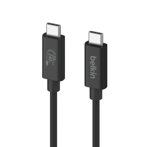 Belkin Connect USB4 kábel, 240 W + 20 Gbps 2m - Fekete - 6