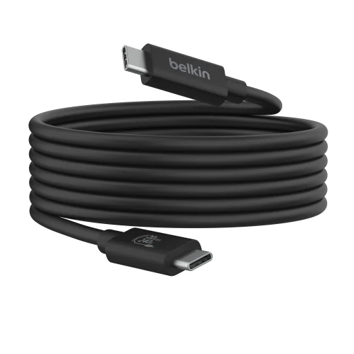 Belkin Connect USB4 kábel, 240 W + 20 Gbps 2m - Fekete - 8