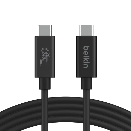 Belkin Connect USB4 kábel, 240 W + 20 Gbps 2m - Fekete - 2