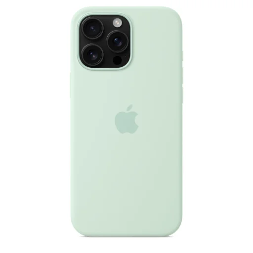Apple iPhone 16 Pro Max szilikon tok MagSafe-fel - Akvamarin (SZEZONÁLIS) - 3