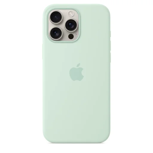 Apple iPhone 16 Pro Max szilikon tok MagSafe-fel - Akvamarin (SZEZONÁLIS) - 5