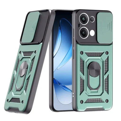  Techsuit - CamShield Sorozat - Oppo Reno13 - Zöld tok - 1
