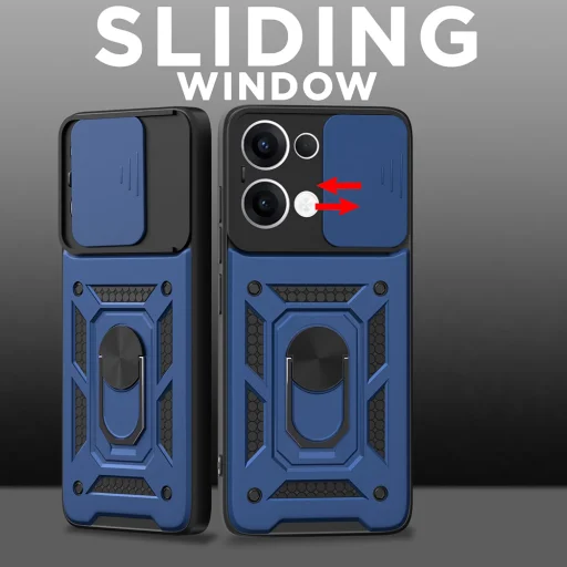  Techsuit - CamShield Sorozat - Oppo Reno13 - Zöld tok - 11