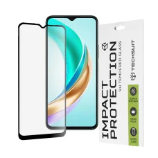  Techsuit - 111D Teljes Fedésű / Teljes Ragasztású Üveg - Honor X6b - Fekete üvegfólia