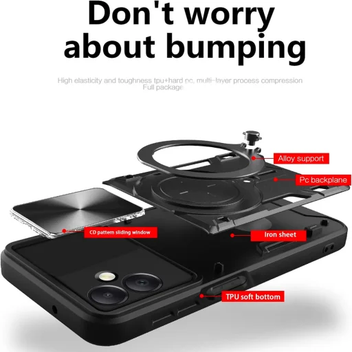  Techsuit - CamGuard Pro - Honor X6b - Fekete tok - 3