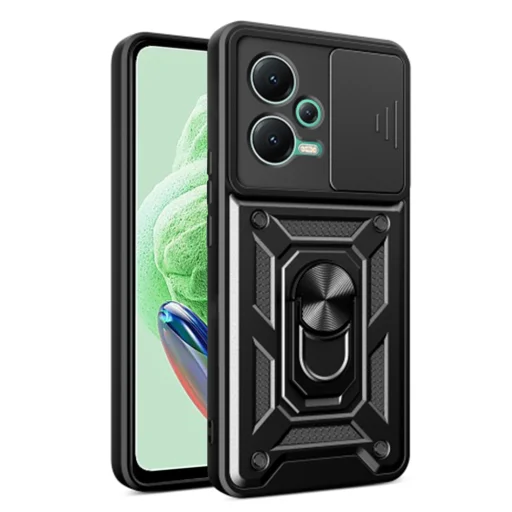 Techsuit - CamShield sorozat - Xiaomi Redmi Note 12 5G / Poco X5 - Fekete tok - 1