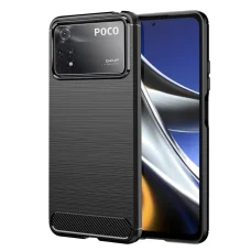  Techsuit - Szén-szilikon - Xiaomi Poco X4 Pro 5G - Fekete tok