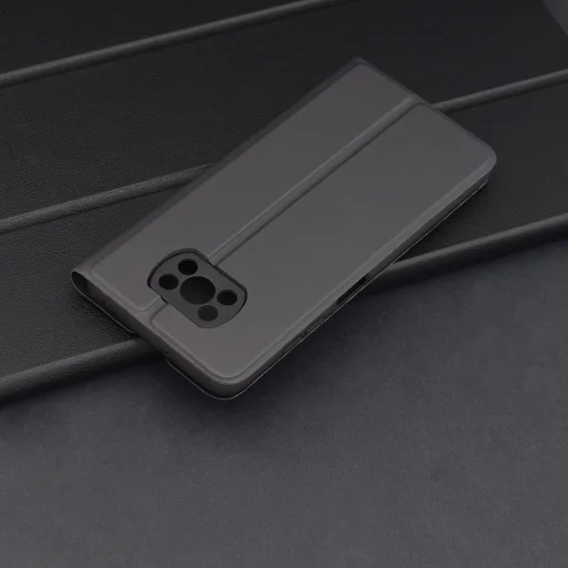  Techsuit - Magskin Könyv - Xiaomi Poco X3 / Poco X3 NFC / Poco X3 Pro - Fekete tok - 2