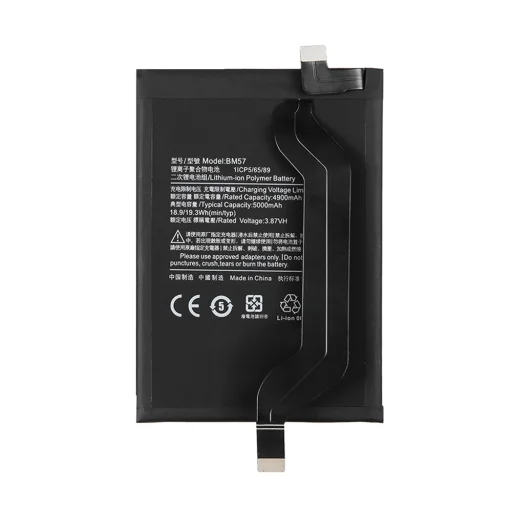  OEM - Okostelefon Akkumulátor BM57 (18724) - Xiaomi Poco X3 GT / X3 NFC / Redmi Note 10 Pro - 5000mAh - Fekete - 2