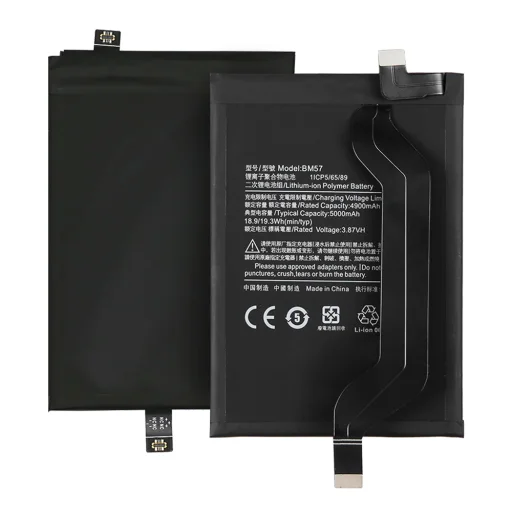  OEM - Okostelefon Akkumulátor BM57 (18724) - Xiaomi Poco X3 GT / X3 NFC / Redmi Note 10 Pro - 5000mAh - Fekete - 1