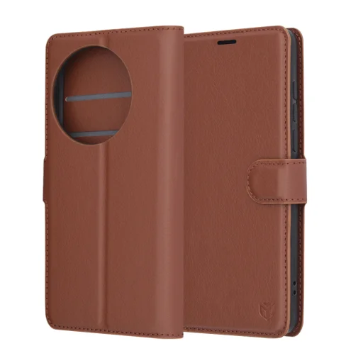  Techsuit - Bőrtok - OnePlus 13 - Barna tok - 1