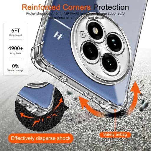  Techsuit - Ütésálló Átlátszó Szilikon - OnePlus 13 - Átlátszó tok - 5