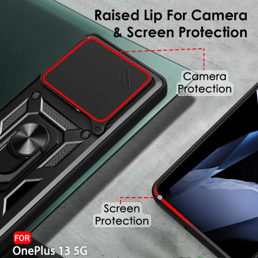  Techsuit - CamShield sorozat - OnePlus 13 - Fekete tok - 4
