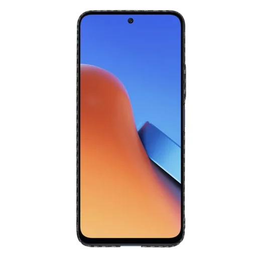  Xiaomi Redmi 12 4G / 12 5G fekete Techsuit Carbonite szálhéj tok - 2