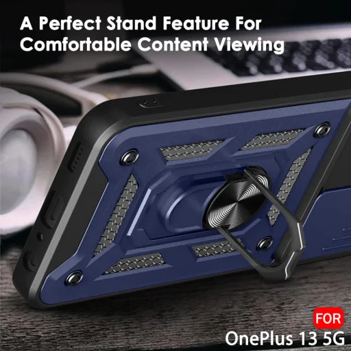  Techsuit - CamShield Sorozat - OnePlus 13 - Kék tok - 5