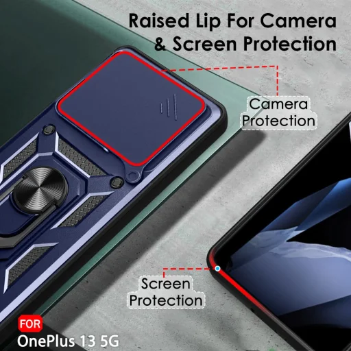  Techsuit - CamShield Sorozat - OnePlus 13 - Kék tok - 7