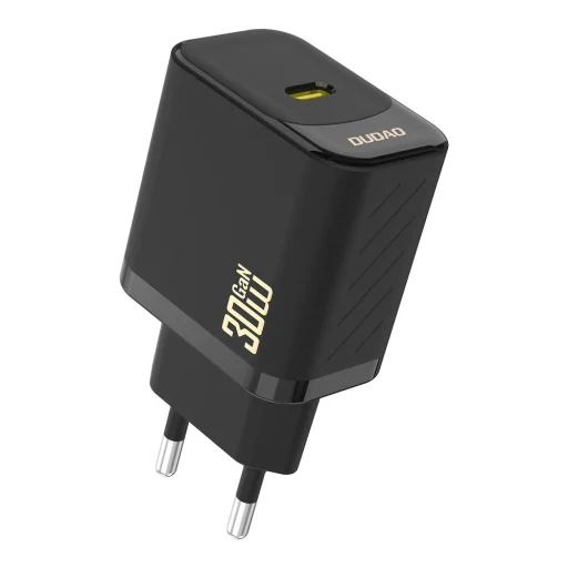 Dudao A27P 30W PD GaN USB-C fali töltő - Fekete - 1