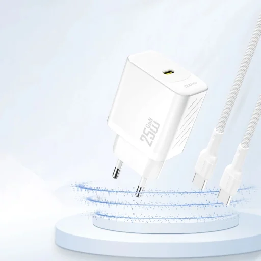 Dudao A27 25W GaN USB-C fali töltő - Fehér - 3