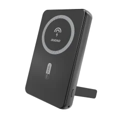 Dudao K14S+ powerbank 10000mAh 20W USB-A / USB-C / MagSafe állványos - fekete
