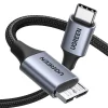 USB C / micro USB-B 3.0 kábel Ugreen US565 5Gb/s 3A 0.5m - szürke thumbnail