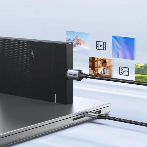 USB C / micro USB-B 3.0 kábel Ugreen US565 5Gb/s 3A 0.5m - szürke - 3